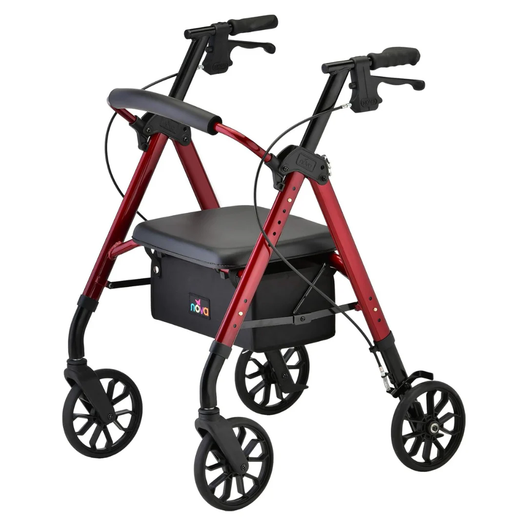 Nova Medical Star 8 Lightweight Rollator - Height Adjustable Seat - Open Box - Image 11