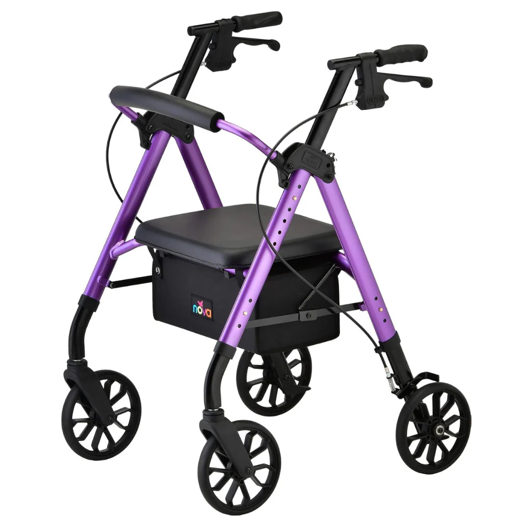 Nova Medical Star 8 Lightweight Rollator - Height Adjustable Seat - Open Box - Image 15