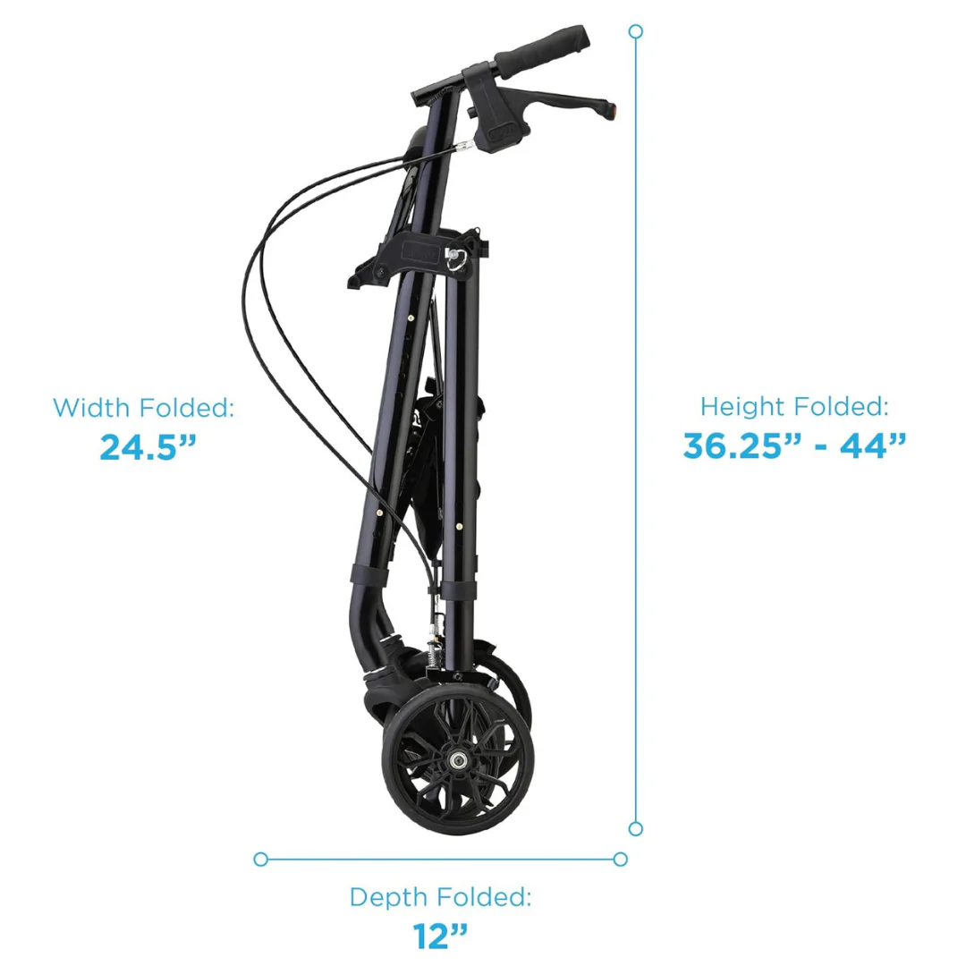 Nova Medical Star 8 Lightweight Rollator - Height Adjustable Seat - Open Box - Image 4