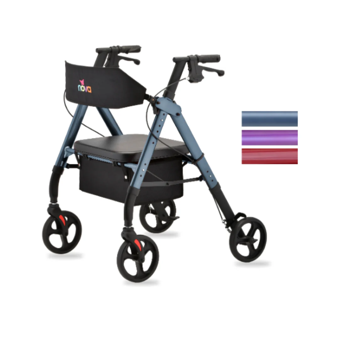 Nova Medical Star HD Bariatric Rollator with XL Backrest - Image 3