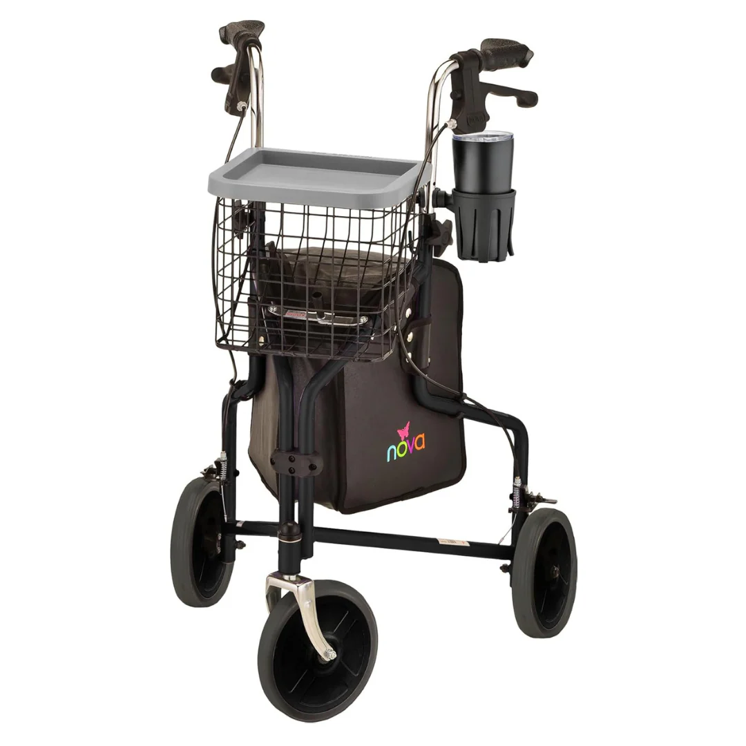 Nova Medical Traveler 3 Wheel Rollator Walker - Open Box - Image 17