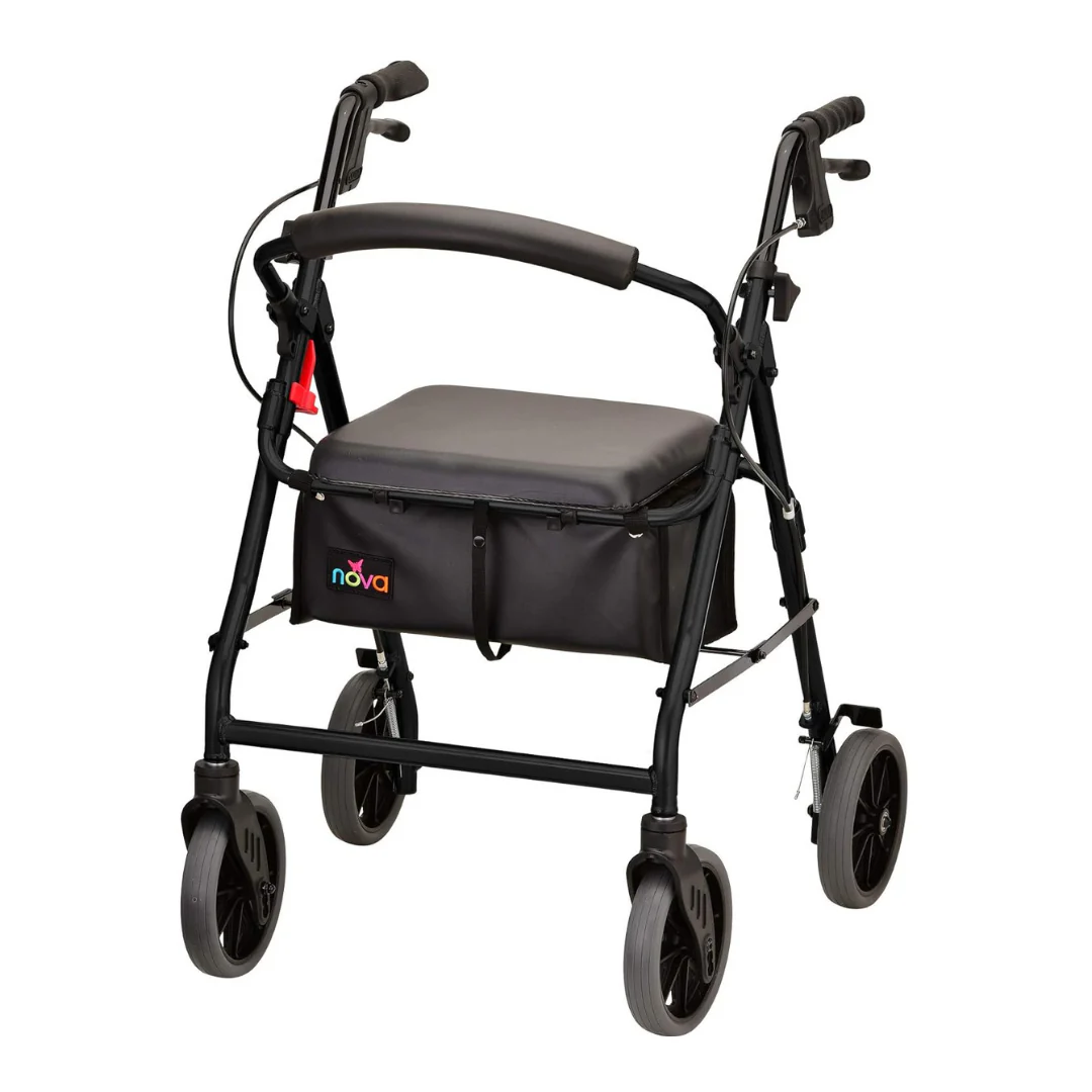 Nova Medical Zoom Rollator Rolling Walker - Open Box - Image 8
