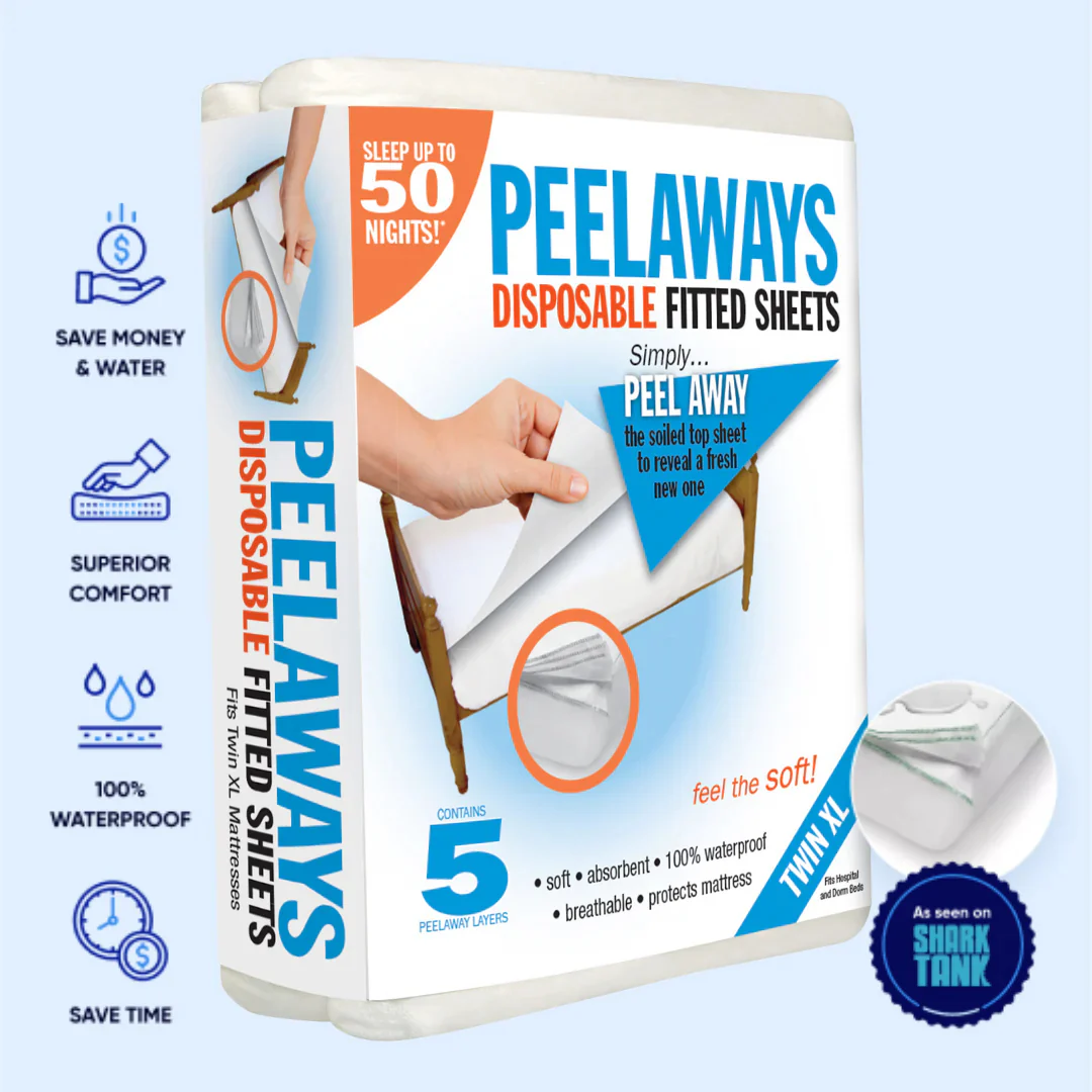 Peelaways Multi-Layer Disposable & Waterproof Fitted Sheets - Image 13