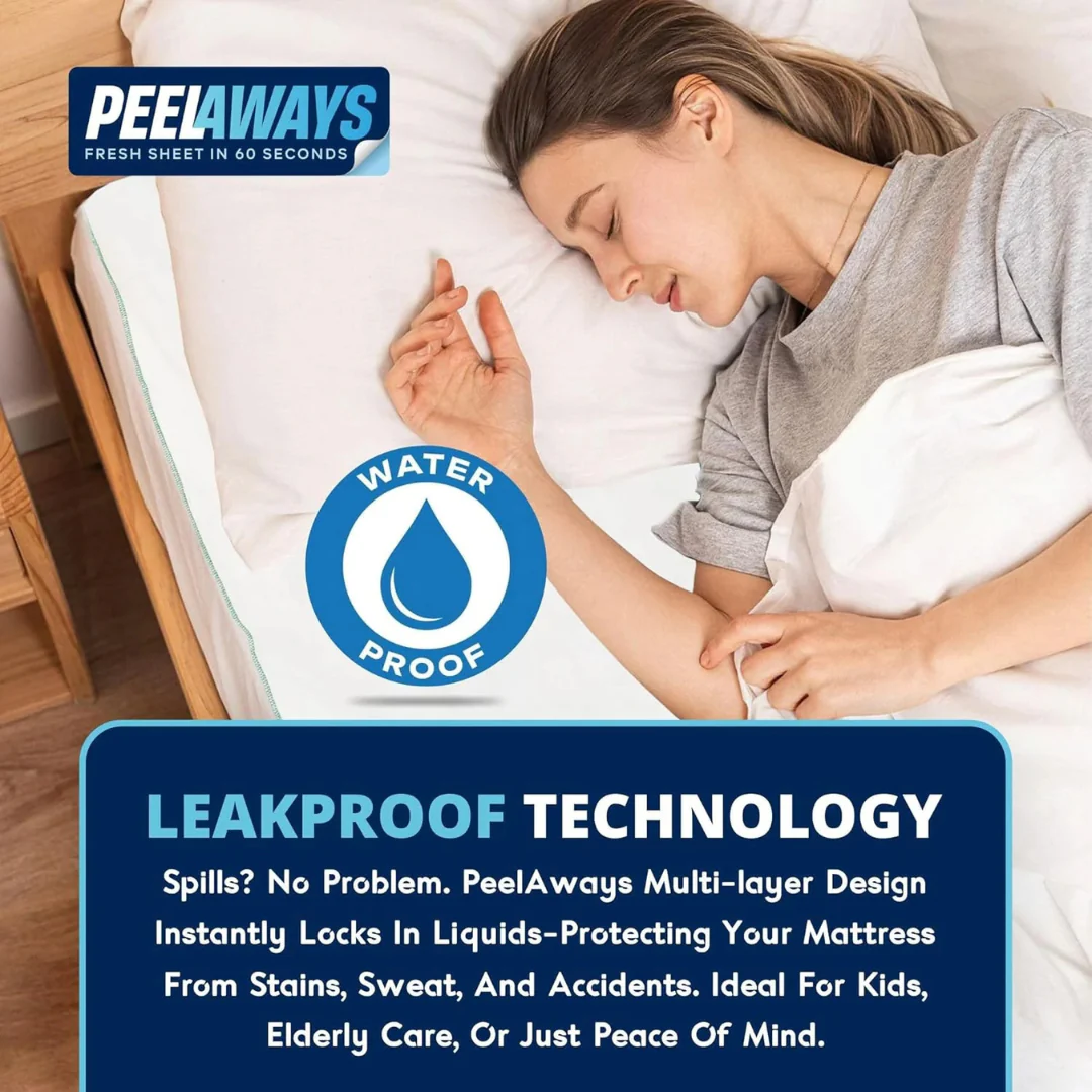 Peelaways Multi-Layer Disposable & Waterproof Fitted Sheets - Image 3