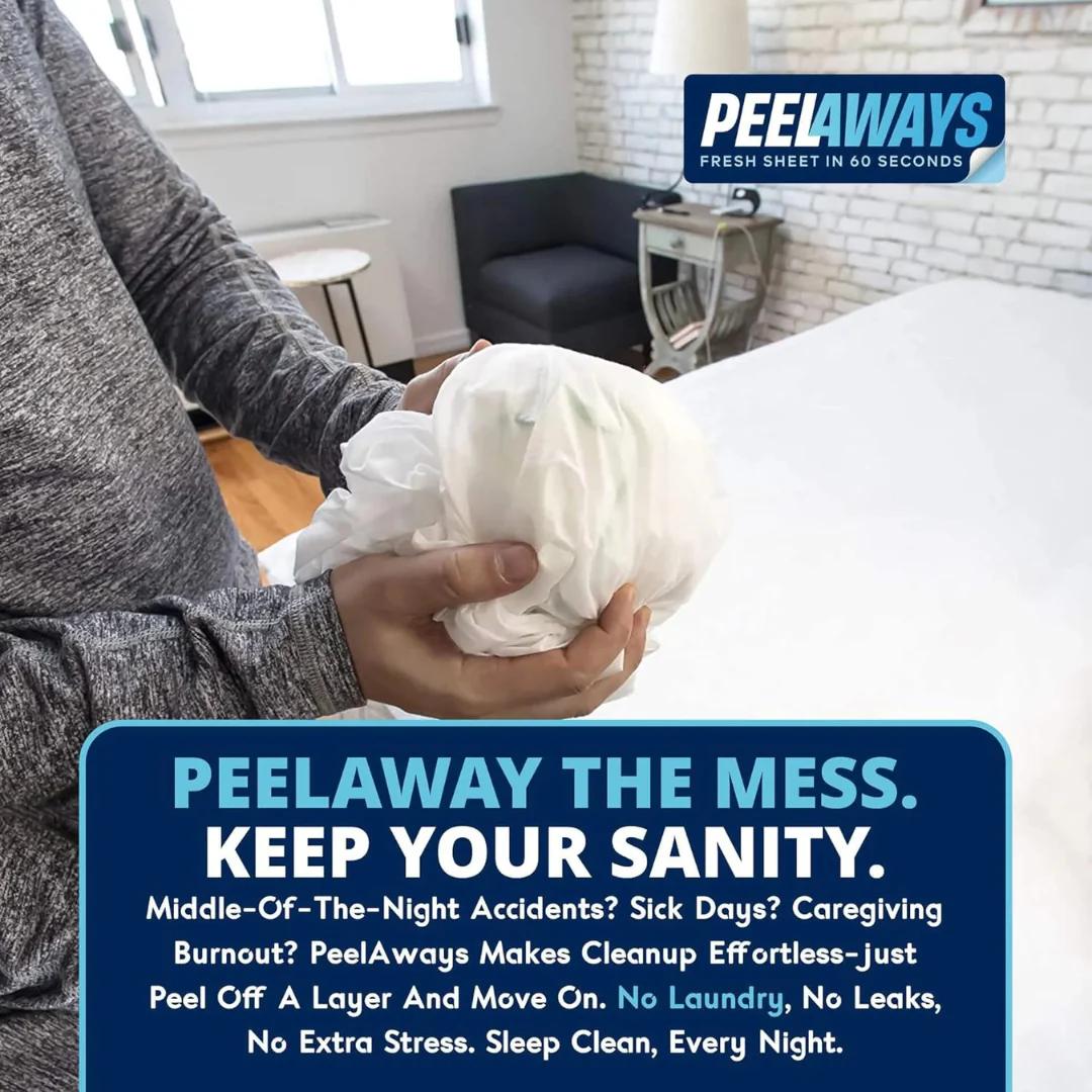 Peelaways Multi-Layer Disposable & Waterproof Fitted Sheets - Image 4