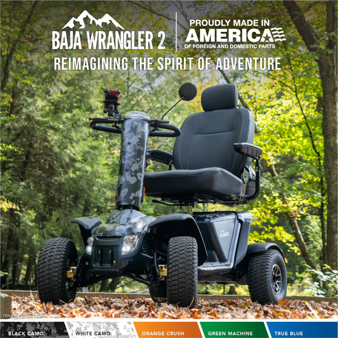 Pride Baja® Wrangler® 2 Heavy Duty Outdoor Scooter with Canopy - Image 10