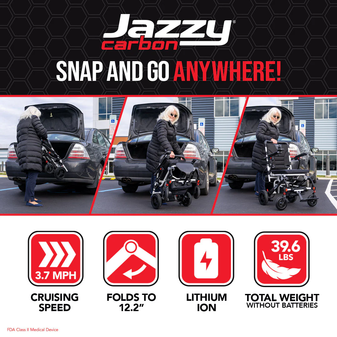 Pride Mobility Jazzy® Carbon Ultralite Powerchair - Image 5