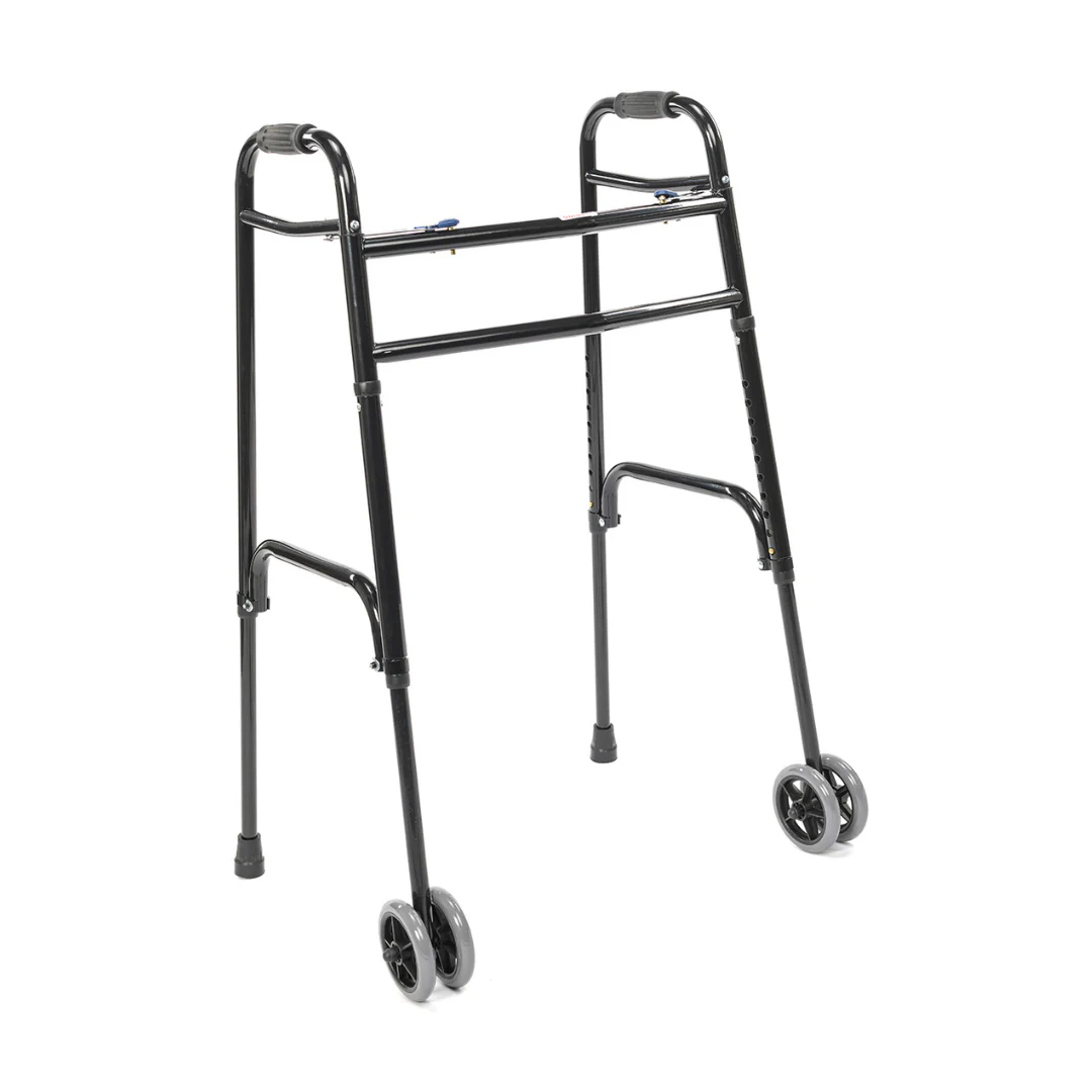Proactive Protekt® Bariatric Two-Button Folding Walker - Case of 2