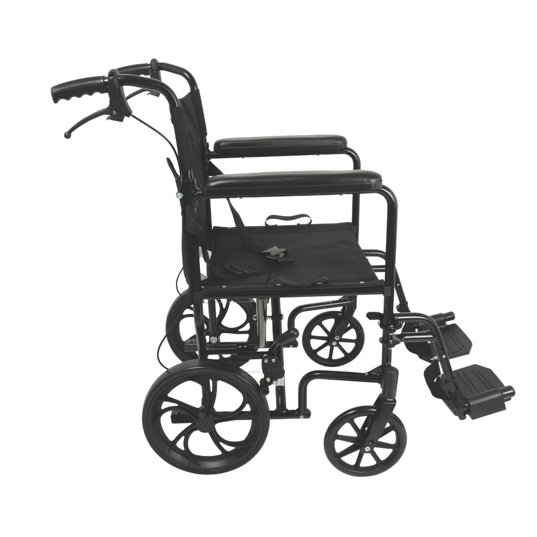 ProBasics Aluminum Transport Chair with 12-Inch Wheels - Image 2