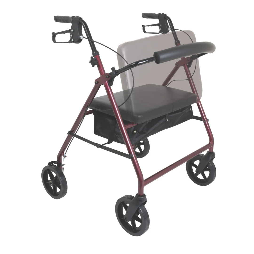 ProBasics Deluxe Bariatric Aluminum Rollator with 8" Wheels - Image 5