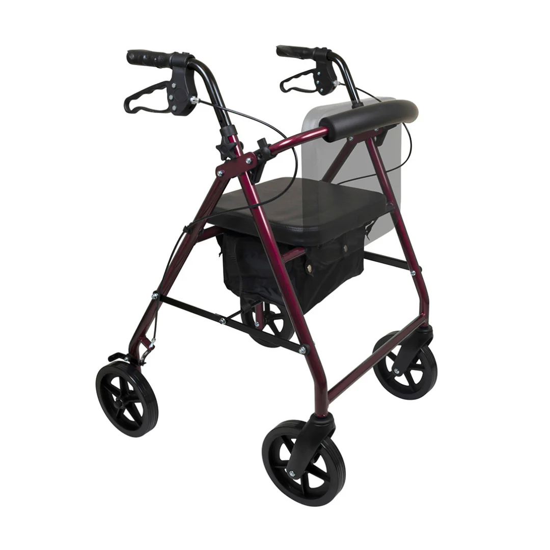 ProBasics Deluxe Lightweight Aluminum Rollator with 8" Wheels - Image 4