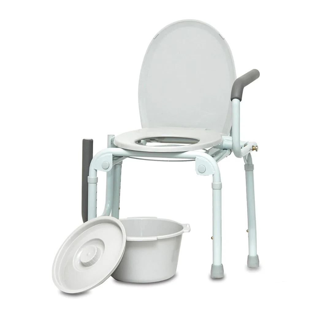 ProBasics Bedisde Steel Drop-Arm Commode