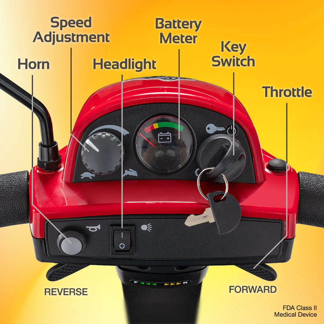 Rascal® Conquest 3-Wheel Mobility Scooter - Image 3