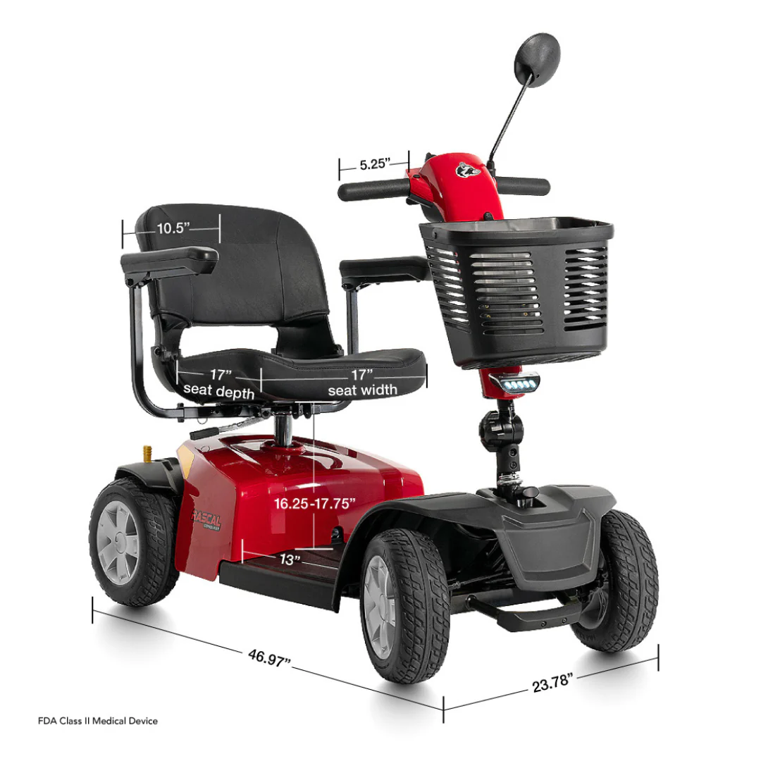 Rascal® Conquest 4-Wheel Mobility Scooter - Image 10