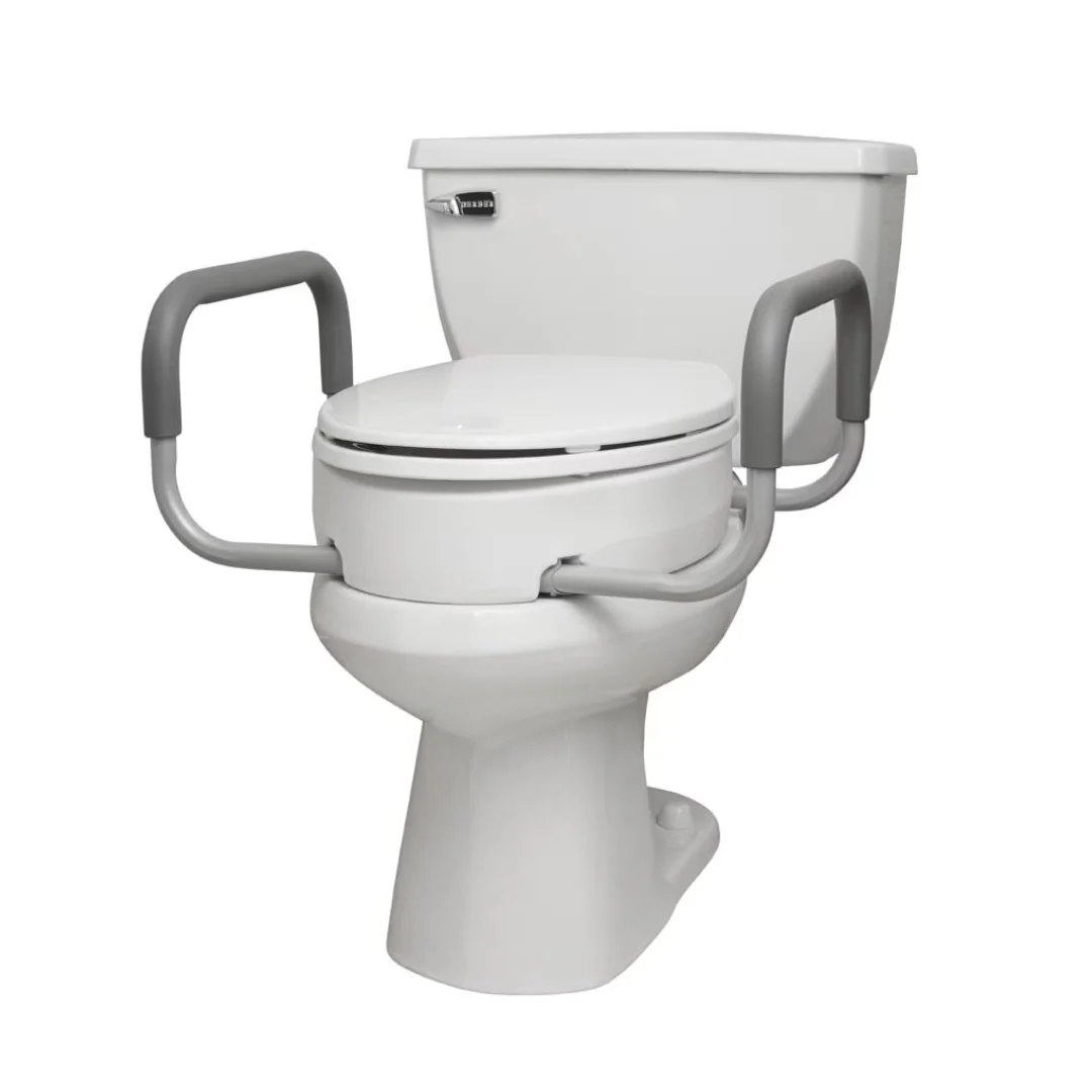 Rhythm Bolt On Raised Toilet Seat with Arms - 3.5" Riser - Image 3