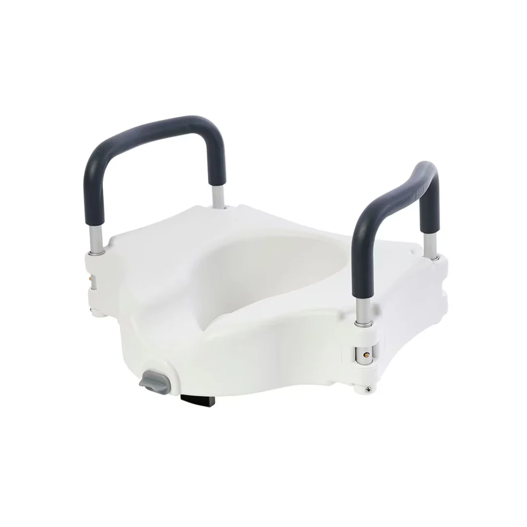 Rhythm Locking Raised Toilet Seat with Removable Arms - 4" Riser - Image 3