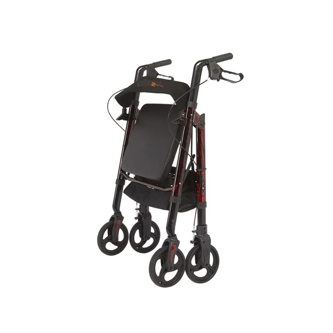 Rhythm Regal Bariatric Aluminum 4-Wheel Rollator with Universal Height Adjustment - Image 4
