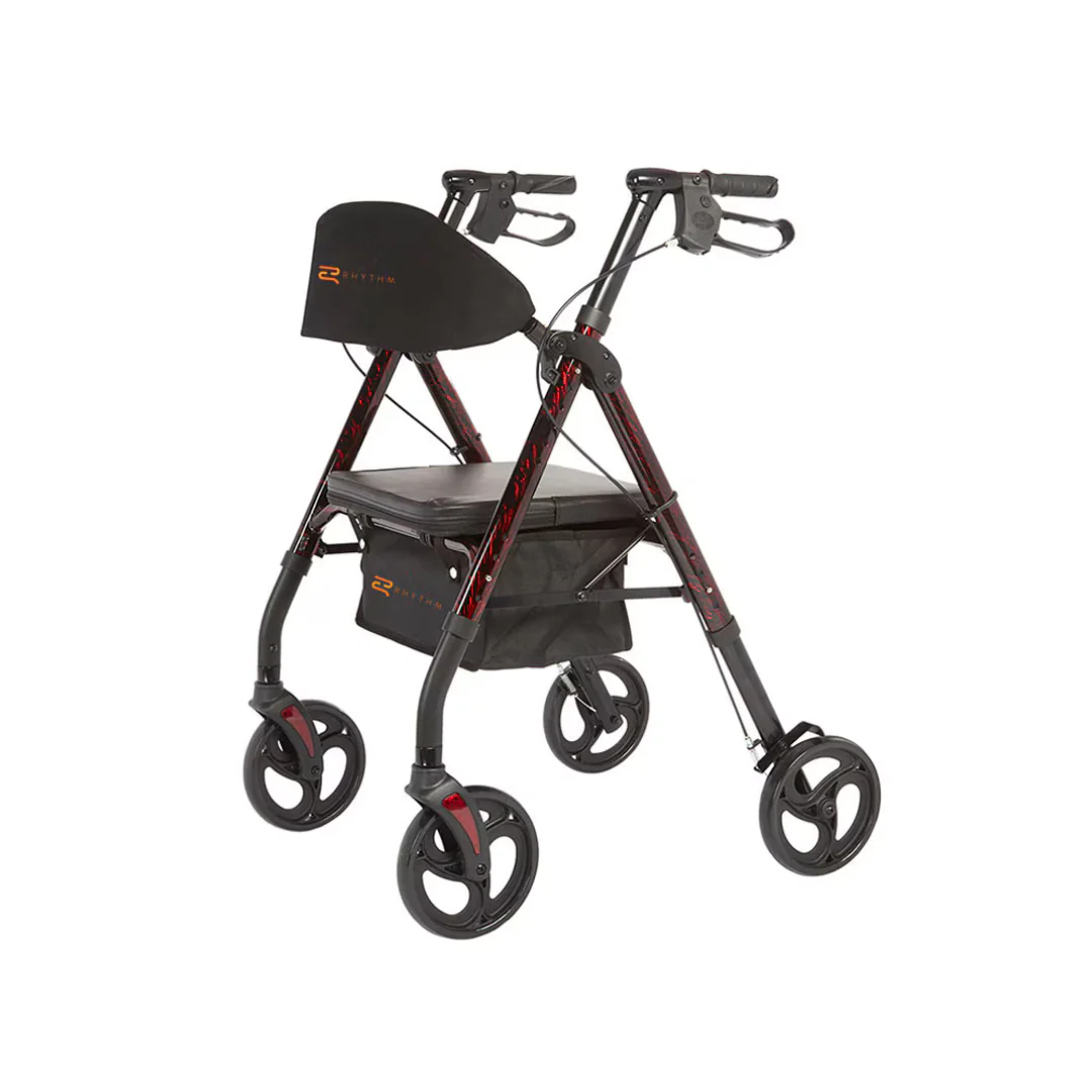 Rhythm Royal Deluxe Universal 4-Wheel Rollator - Open Box - Image 4