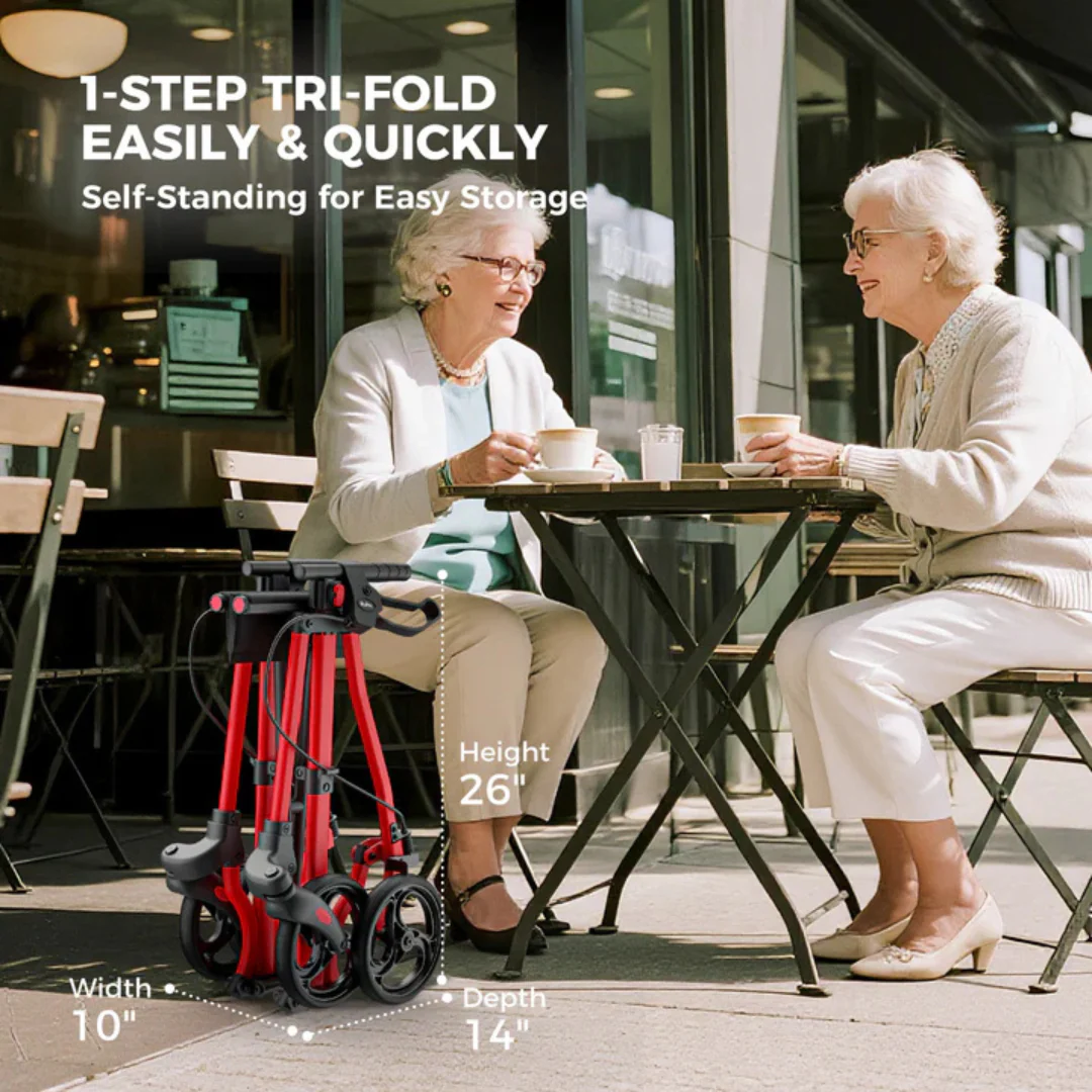 Rolloy Ultra Compact Master Rollator Walker - Image 5