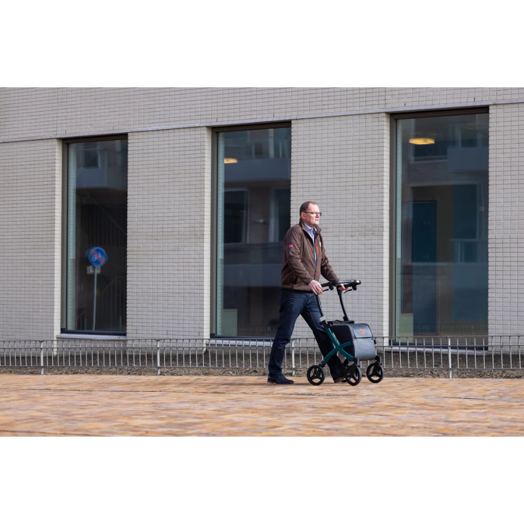 Rollz FLEX 2 Lightweight Rollator Walker with XL Storage Bag & Seat - Open Box - Image 4