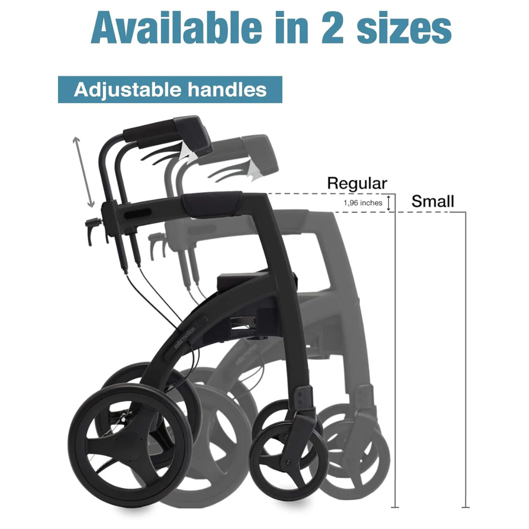 Rollz Motion 2-in-1 Rollator Walker and Wheelchair - Image 10