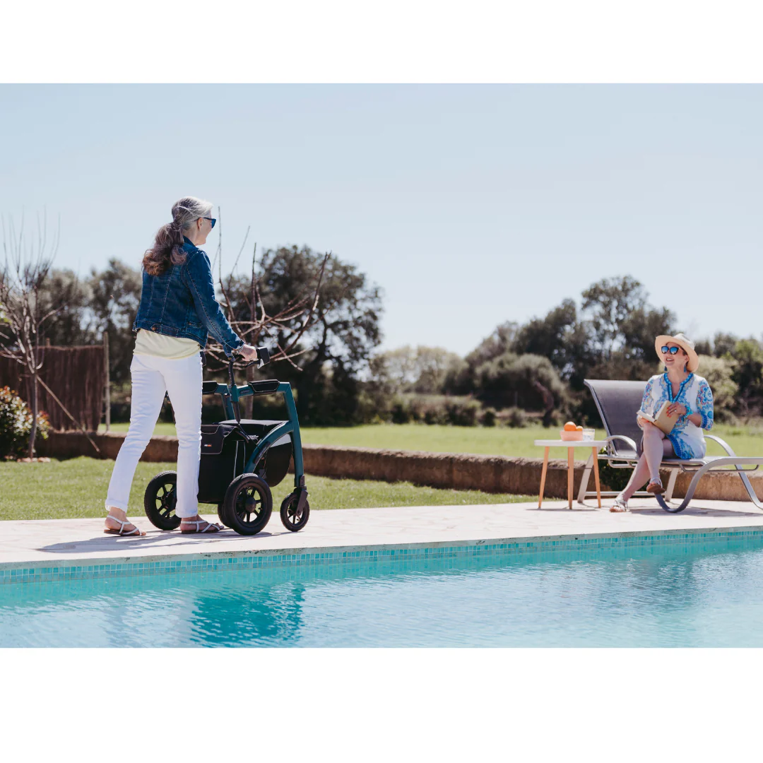 Rollz Motion Performance All-Terrain 2-In-1 Rollator Transport Chair - Open Box - Image 17