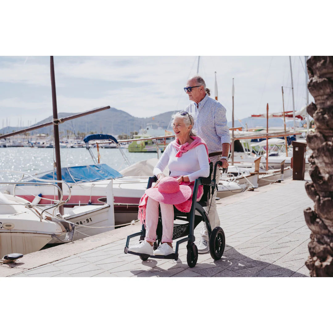 Rollz Motion Performance All-Terrain 2-In-1 Rollator Transport Chair - Open Box - Image 20