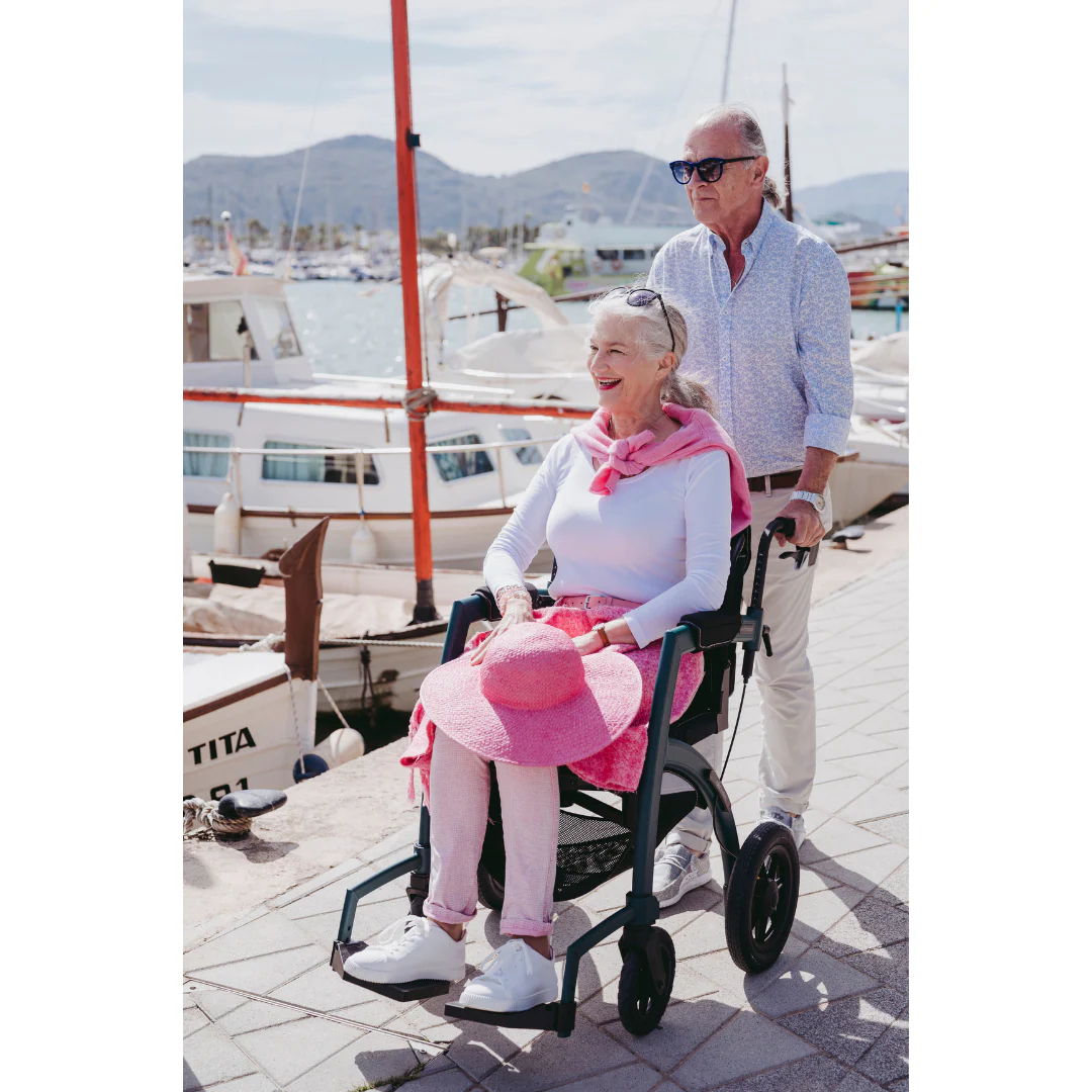 Rollz Motion Performance All-Terrain 2-In-1 Rollator Transport Chair - Open Box - Image 21