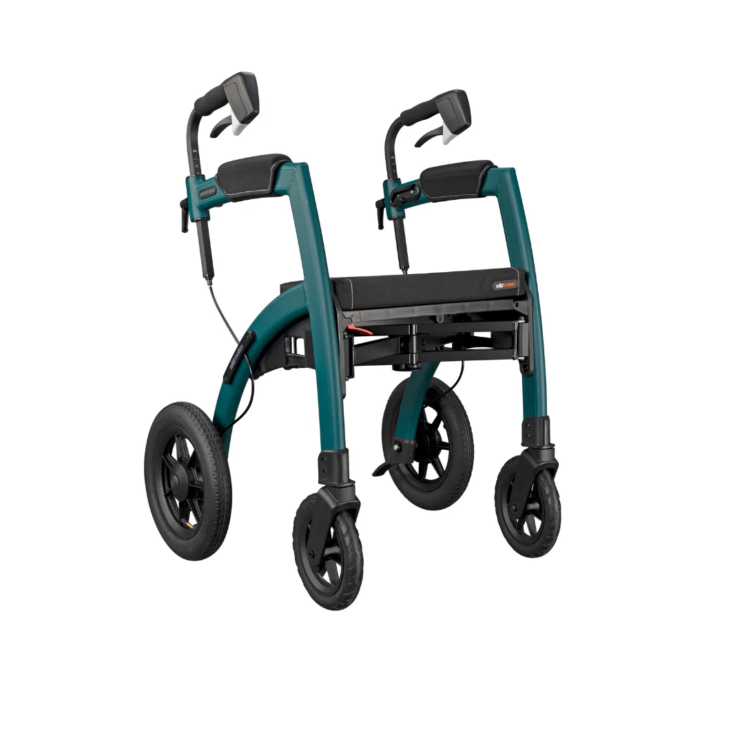 Rollz Motion Performance All-Terrain 2-In-1 Rollator Transport Chair - Open Box - Image 4