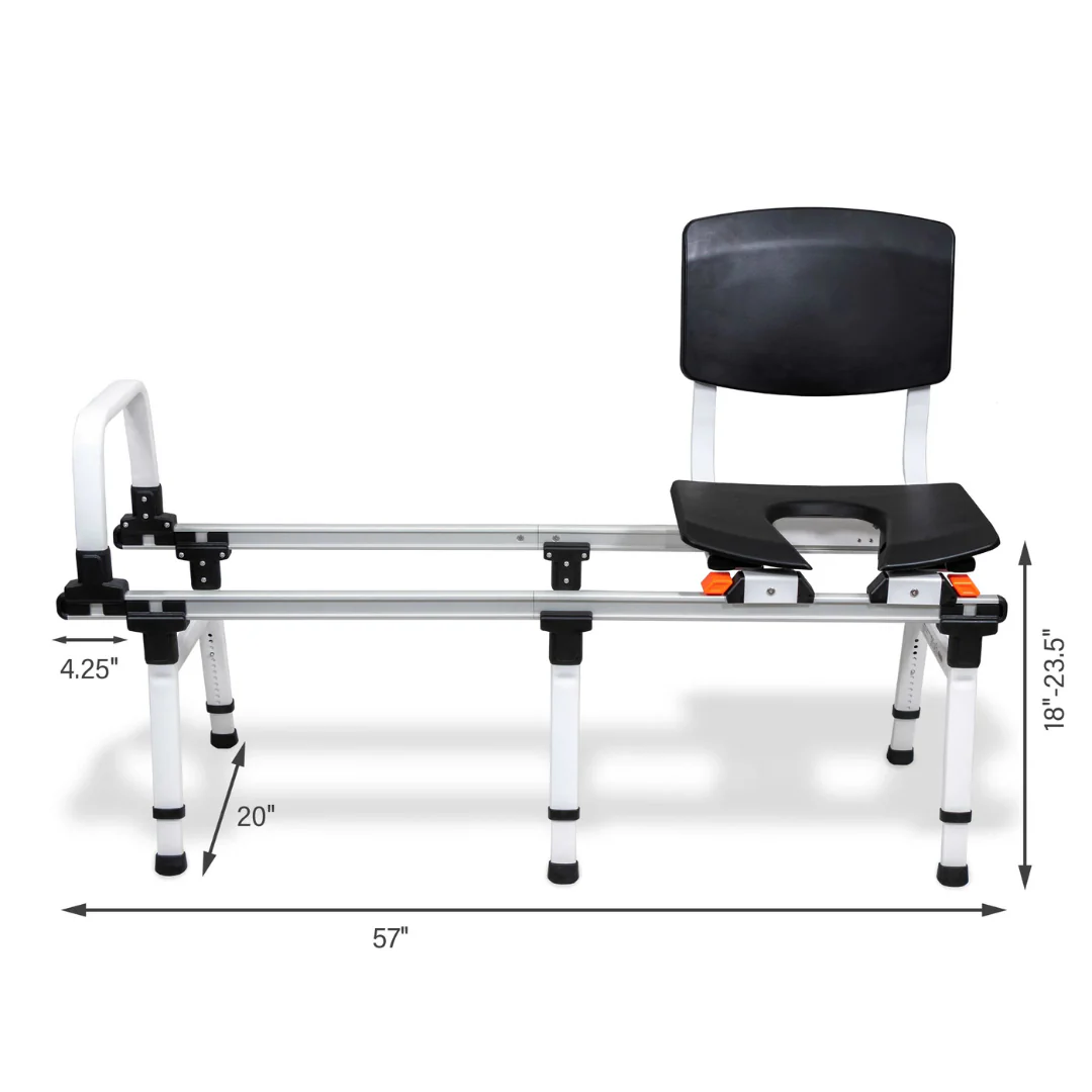 ShowerGlyde SG2 Sliding Transfer Bench for Tub & Toilet Transfers - Image 6