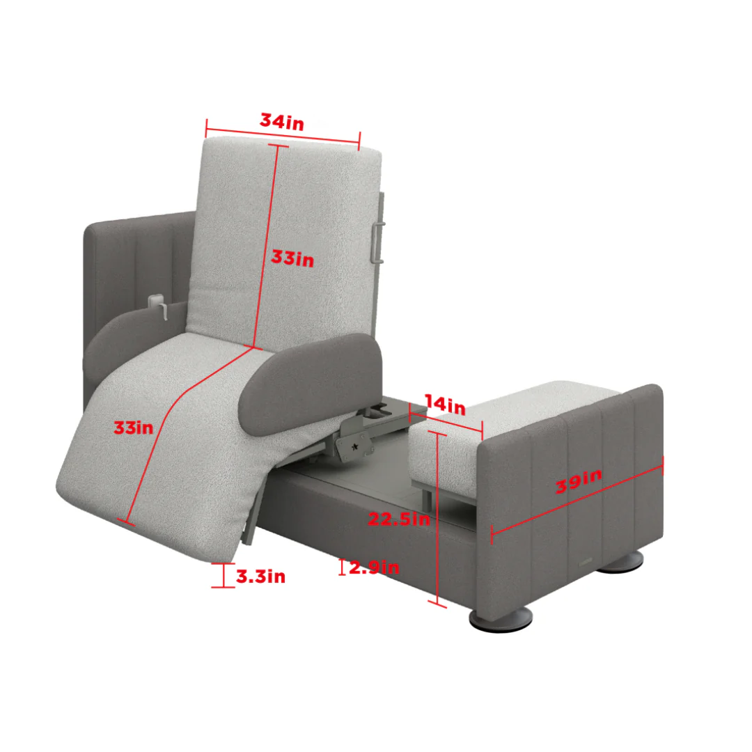 Charme Starsleep Orin Rotating Full Electric Lift Assist Bed with Heat & Massage - Image 3
