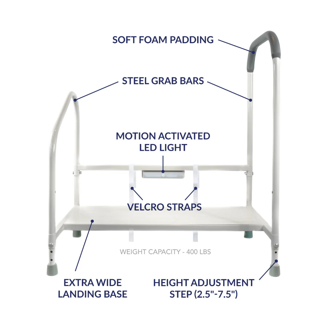 Step2Bed Bedside Stepper with Fall Prevention Handles - Image 15