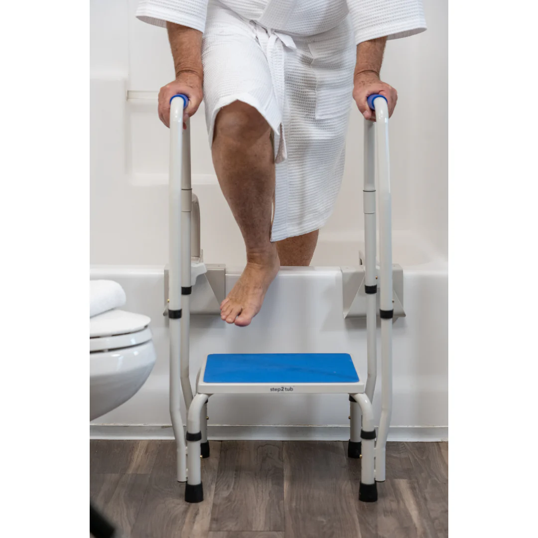 Step2Tub Bathtub Step Stool with Fall Prevention Handles - Image 9