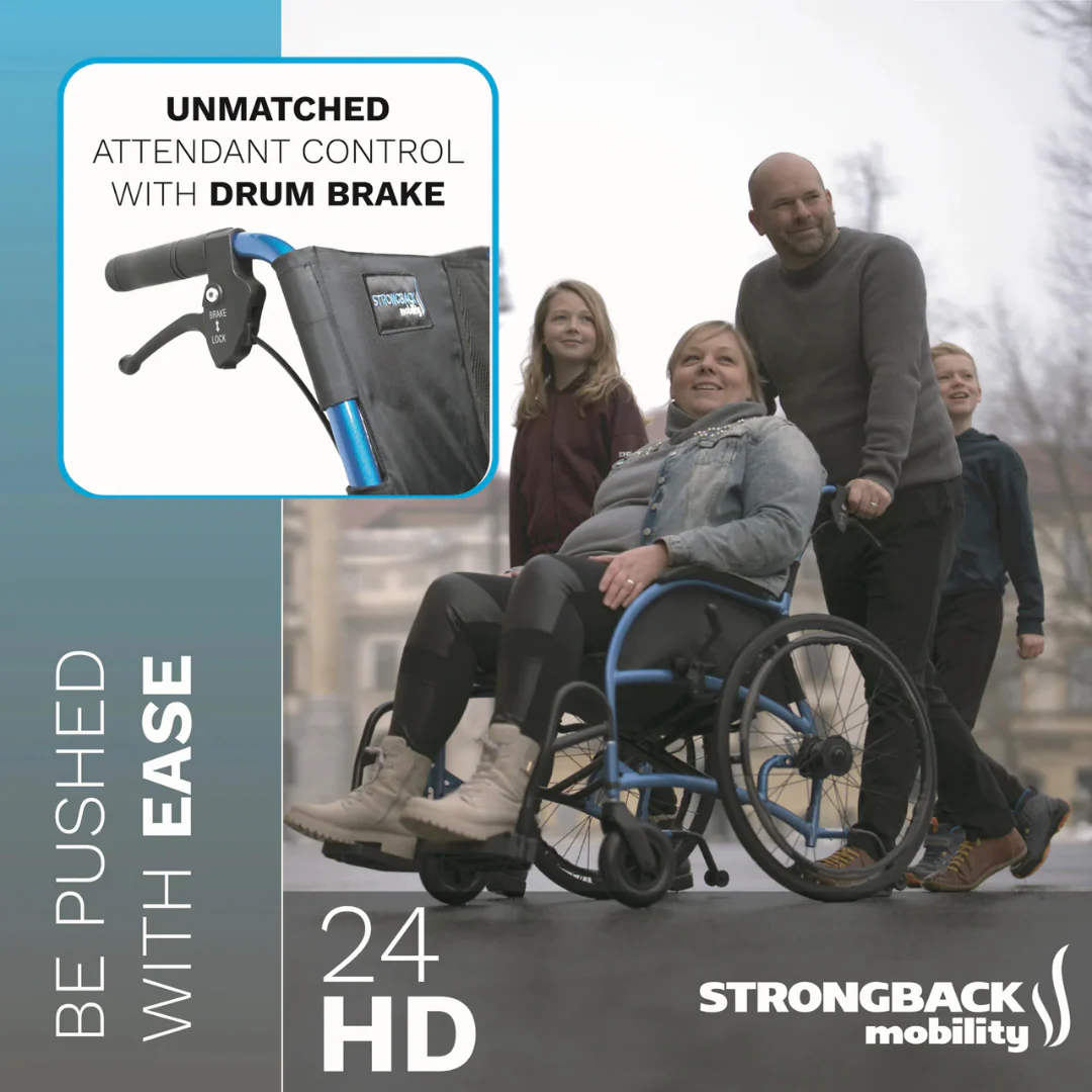 Strongback Mobility 24HD Heavy Duty Wheelchair - Image 5