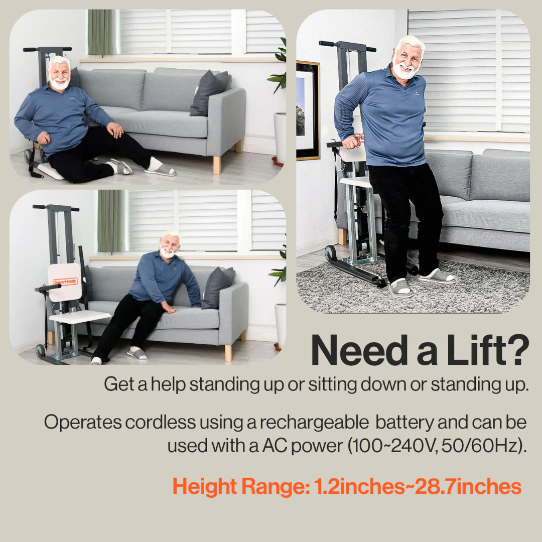 SuperHandy GoRise FS - Bariatric Electric Floor to Standing Lift Assistant - Image 3