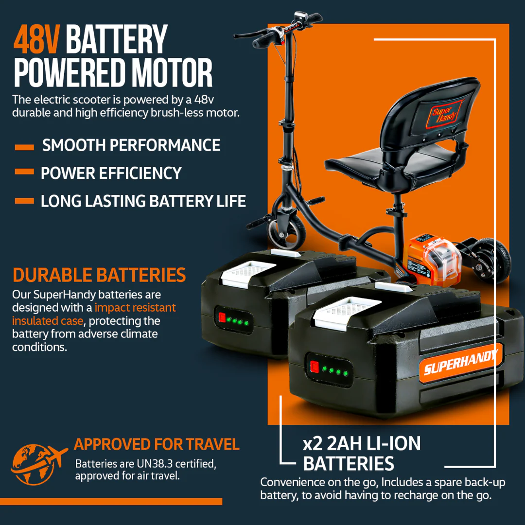 SuperHandy Passport Power Mobility 3-Wheel Scooter - Only 35 lbs - Image 6