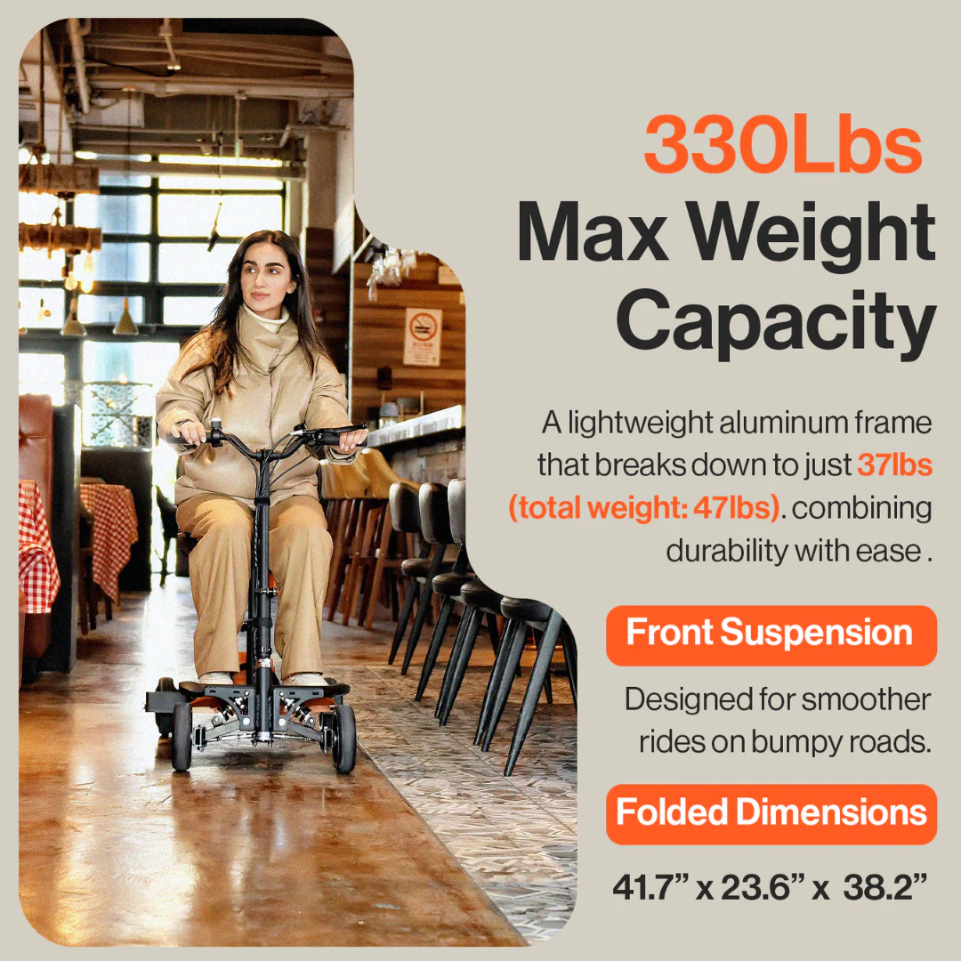 SuperHandy Passport Pro Mobility Scooter - Foldable & Ultralite - Image 4