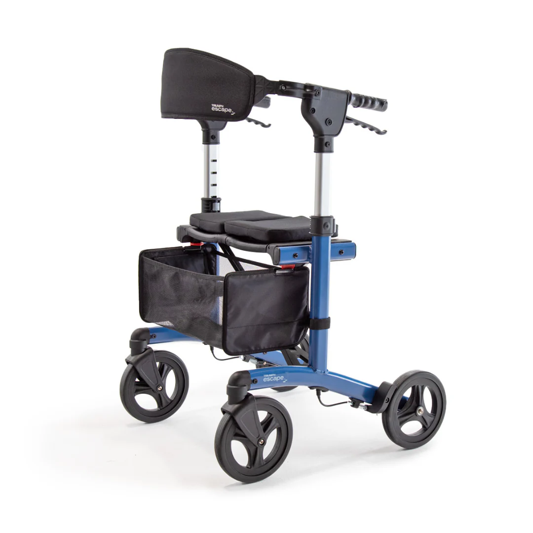 Triumph Mobility Escape Rollators - One Handle Fold - Only 15 lbs