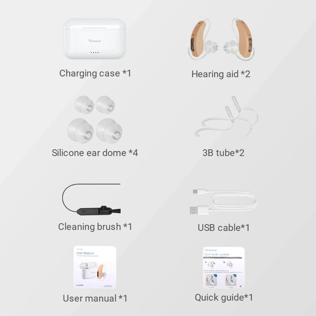 Vivtone Lucid508 Over-The-Ear Hearing Aids - Image 4